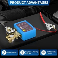 Interrupteur de déconnexion de batterie à distance 12 V avec indicateur de tension LED et interrupteur d'alimentation automatique - Vente chaude