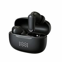 D101LBTWSEarbuds Nirkabel dengan Tampilan LED Digital pada Kotak Pengisi Daya, Mode Gaming Latensi Rendah, Headphone OEM Kustom Tersedia