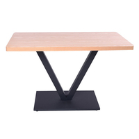 Base de Table en bois et métal de style Vintage, pieds de structure de Table personnalisés, Vintage, industriel, pour Restaurant