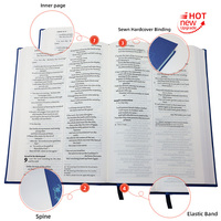 Bible anglaise de haute qualité, édition souple à lettres rouges, pour la lecture quotidienne, couverture souple avec bords pulvérisés – Livre biblique de qualité