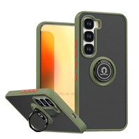 Étui de téléphone en TPU antichoc pour Infinix Note 50 Pro HOT50 Pova6 Spark30C avec support magnétique en forme d'anneau