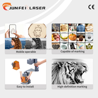 Machines de marquage laser UV portables JUNFEI 5W 10W, nouvelle lumière bleue, gravure sur métal, pierre, verre, cartes d'identité