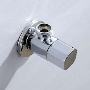 Vente directe d'usine, prix bas, robinet d'angle universel en laiton carré, écologique, pour eau froide et chaude, finition chromée - Product Image 3