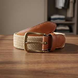 BS INTERNATIONAL NA191 Long Lasting Real Buffalo Leather <b>Skull</b> Buckle Belts Square Steel Waterproof Eco-Friendly High Strength - Product Image 1