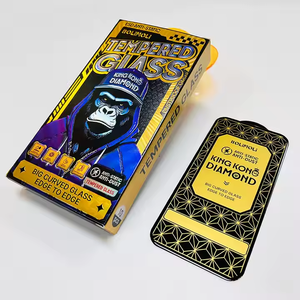 Protector de Pantalla de Vidrio Templado King Kong <span class=keywords><strong>Gorilla</strong></span> Diamond OG 9H para <span class=keywords><strong>iPhone</strong></span> 16 <span class=keywords><strong>Plus</strong></span>, 15 Pro Max, 17, 18, Protección Móvil - Product Image 1