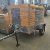 Compresseurs d'air à vis portables diesel industriels 176 185 250 300 CFM 7 8 12 Bar