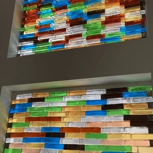 Lzx Rắn Bong Bóng Pha Trộn Màu Sắc Mô Hình Pha Lê Thủy Tinh Trong Suốt Gạch Khối Lớn Giảm Giá Trang Trí Hình Chữ Nhật Hình Dạng - Product Image 2