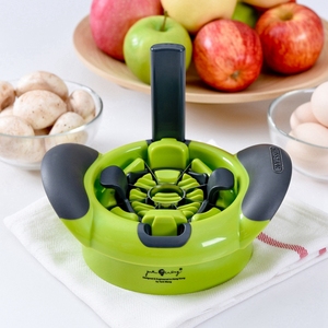 Le plus populaire diviseur d'aliments 2 en 1 multifonction et facile à utiliser Trancheuse à pommes avec base antidérapante - Product Image 1