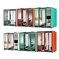 Pod de réunion d'intimité pliable polyvalent Pro Executive pour salon de conférence de bureau à domicile paramètres extérieurs centre commercial utilisation Durable