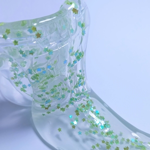 CHENXI Nouveau Design Économique DIY Slime Étoile Scintillante en Cristal, Aspect Gelée, Extensible et Satisfaisant, Transparent, Non Toxique, Couleurs Personnalisables - Product Image 5
