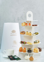 Support Horace en carton pour le thé de l'après-midi, boîte d'emballage portable multicouche pour dessert pâtisserie cupcake macaron avec poignée