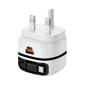 65W Gan Nhanh Chóng Sạc <span class=keywords><strong>3</strong></span> Trong <span class=keywords><strong>1</strong></span> USB Type-C Cổng Pd 25W USB-C Có Thể Thu Vào Cáp Power <span class=keywords><strong>Adapter</strong></span> Đối Với <span class=keywords><strong>iPhone</strong></span> 17 Samsung - Product Image 4