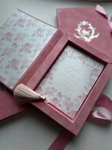 Caja de invitación para Baby Shower Suite Baby Girl and Boy Invitaciones de acrílico en caja Papelería de boda - Product Image 4