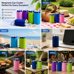 Customized Logo Neoprene Cooler Sleeve 12Oz Slim <b>Beer</b> Bottle 330Ml Insulated Beverage Holder for Can - Product Image 3