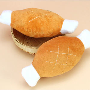 Manufacturer Wholesale Custom Logo Chicken Leg <b>Squeaky</b> Dog Plush <b>Toys</b> - Product Image 5