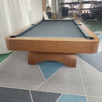 Table de billard de luxe en bois massif Jiujiang personnalisée de 7/8/9 pieds avec retour de balles, accessoires complets, durable et écologique