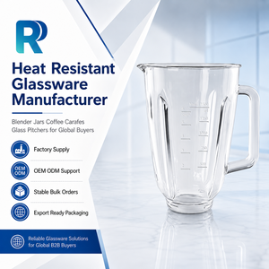 โถปั่นแก้วขนาด 1.5 ลิตร สำหรับเปลี่ยนอะไหล่เครื่องปั่น <span class=keywords><strong>Philips</strong></span> โถแก้วทนความร้อนบอโรซิลิเกต รุ่น J033 ขนาด 6 ถ้วย - Product Image 1