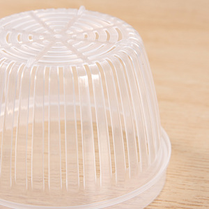 Conteneur de stockage alimentaire rond en plastique avec couvercle pour la conservation de la fraîcheur en cuisine, boîte multifonctionnelle pour légumes et fruits - Product Image 4