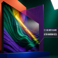 Mur vidéo LCD industriel 49 pouces, cadre de 0,88 mm, écran de jonction 24/7, panneau IPS, luminosité 700 cd/m² pour centre de commande énergétique