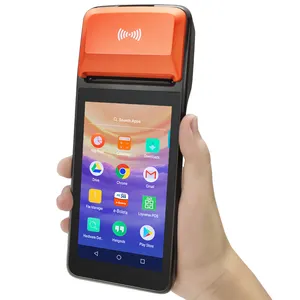 Niedriger Preis H5 Android 8.1 3G Pos Terminal Machine Restaurants All-in-One-Hand kasse mit 58-mm-Thermodrucker