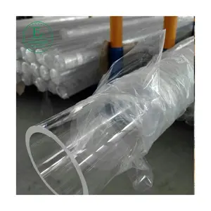 High Quality Transparent Clear Polycarbonate Pipe Colorful PVC PC PMMA Acrylic Plastic Tube