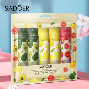 Ensemble <span class=keywords><strong>de</strong></span> crèmes pour les mains aux fruits et aux fleurs SADOER, crème hydratante nourrissante pour les mains, crème pour les mains en format voyage pour les mains sèches - Product Image 2