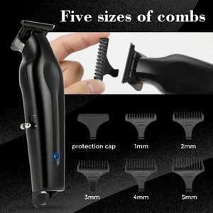 Professionelle Barbier-Haarschneidemaschine mit Lithium-Akkus Pulver Metallurgie schnurloser Schneider elektrischer Haarschneider