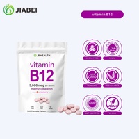 Fabricant de compléments alimentaires sur mesure, comprimés de vitamine B12, soutient le système nerveux et la digestion, OEM pour adultes