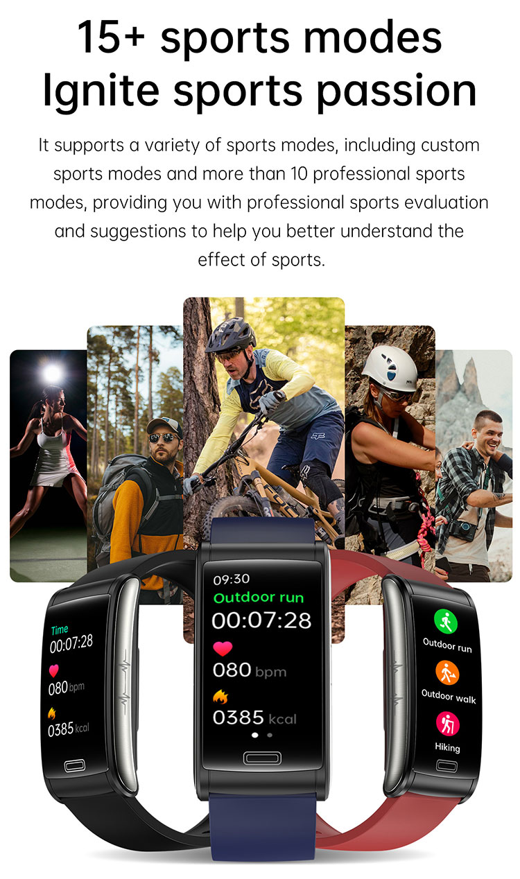 Health smart watch digital blood pressure display smart watch band heart rate monitor watch