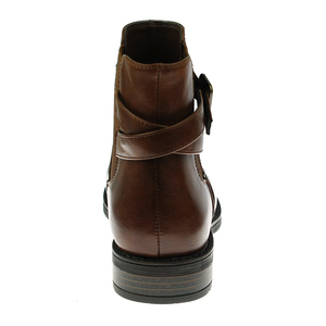 Vendita caldo del progettista di moda <span class=keywords><strong>casual</strong></span> brunitura marrone chelsea stivali piatti per le donne - Product Image 6