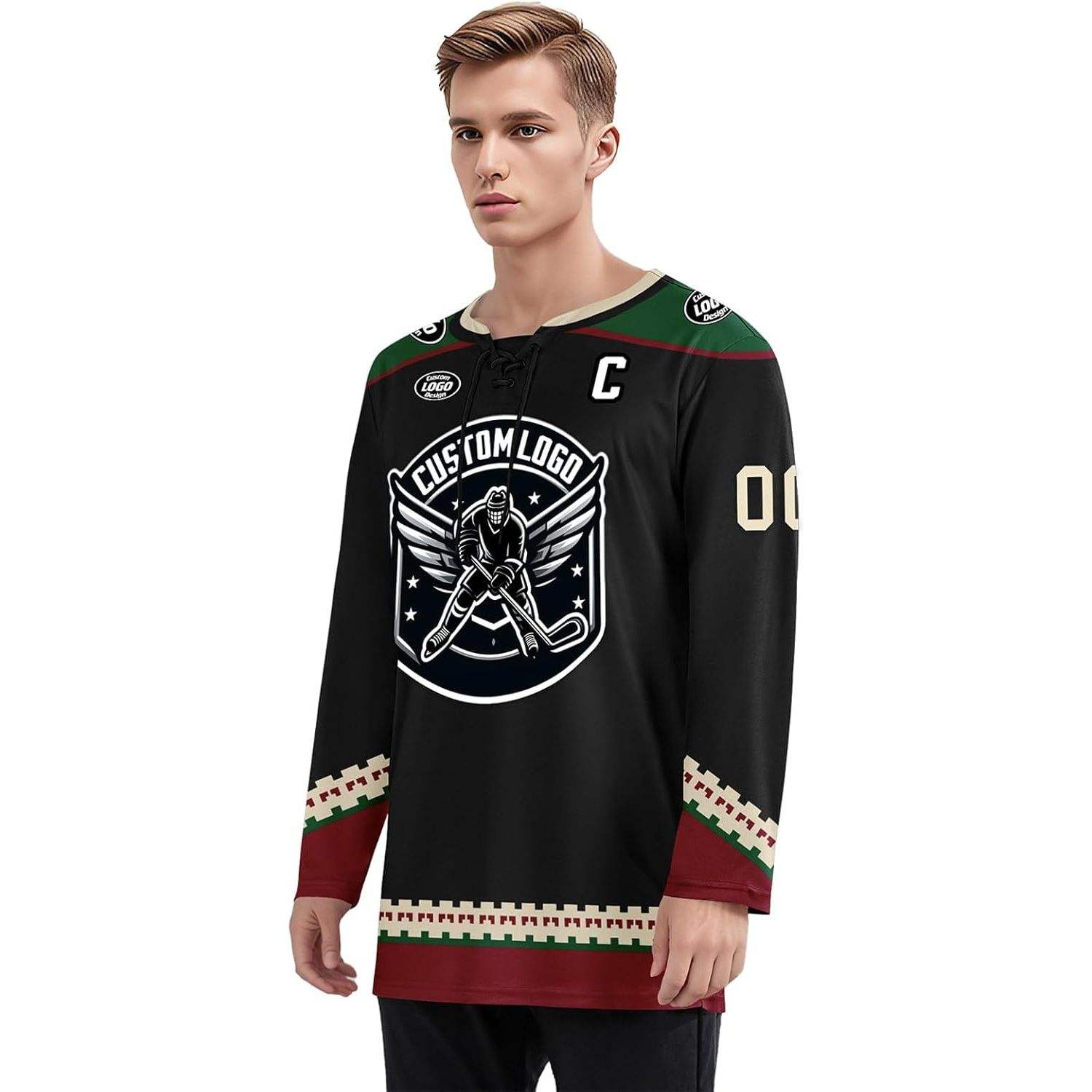 สีดำสีส้มสีขาว