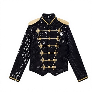 Costume de scène en polyester à paillettes pour enfants, style Dico des années <span class=keywords><strong>70</strong></span>, pour garçons, idéal pour la danse tap et le cosplay - Product Image 4