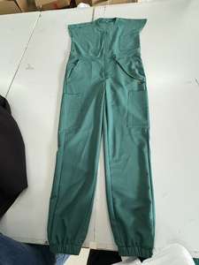 Mono de una pieza con detección de aguja ecológica con logotipo personalizado para mujer, conjuntos de uniformes elásticos, uniformes de hospital de tela Jersey - Product Image 4