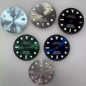 หน้าปัดนาฬิกาแบบซันเบิร์สต์ดัดแปลง ขนาด 29 มม. สีเขียวเรืองแสง ใช้ได้กับกลไกญี่ปุ่น NH35/36 - Product Image 1