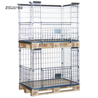 Cage à légumes en métal entièrement galvanisé, empilable, à prix compétitif, avec base pour palette Euro