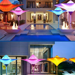 <span class=keywords><strong>Parasol</strong></span> Tulipe <span class=keywords><strong>Électrique</strong></span> Anti-UV Léger et Étanche avec LED pour Jardin, Piscine, Villa et Mobilier d'<span class=keywords><strong>Extérieur</strong></span> - Product Image 3