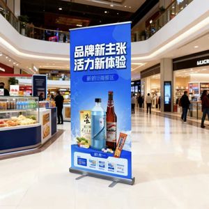 Expositor Retráctil Práctico con Ancho de 80cm/85cm y Altura de 200cm Diseñado <span class=keywords><strong>para</strong></span> Pequeñas Empresas - Product Image 3