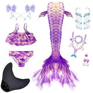 Traje <span class=keywords><strong>de</strong></span> Baño Elástico <span class=keywords><strong>de</strong></span> <span class=keywords><strong>Sirena</strong></span> Ariel <span class=keywords><strong>para</strong></span> Niñas, Diseño Digital <span class=keywords><strong>de</strong></span> Cola <span class=keywords><strong>de</strong></span> <span class=keywords><strong>Sirena</strong></span>, <span class=keywords><strong>Disfraz</strong></span> <span class=keywords><strong>de</strong></span> Cosplay <span class=keywords><strong>para</strong></span> Carnaval/Halloween - Product Image 2