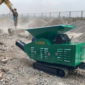 Concasseur à mâchoires mobile miniature économique UJC503 |   Alimentation maximale de 350 mm |   Carrière à petite échelle, recyclage sur site et de la matière première pour la construction routière - Product Image 1