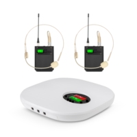 Microphone professionnel pour casque sans fil léger et portable pour la parole