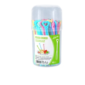 Tùy Chỉnh 50 Pcs Nhựa Xử Lý Dùng Một Lần Ngã Ba Chọn Dễ Thương Động Vật Có Hình Dạng Bữa Tiệc Món Khai Vị Torune Thực Phẩm Trái Cây Dĩa Cho Trẻ Em Bento - Product Image 6