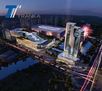 Gambar Rendering 3D Max Resolusi Tinggi untuk Desain Arsitektur Pusat Perbelanjaan