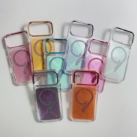 Casing HP INS Style Glitter Electroplated Magnetik Trendy Anti Benturan untuk Wanita untuk iPhone 17 16 15 Pro Max
