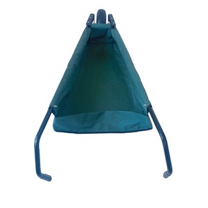 Gardening <b>Tool</b> <b>Cart</b> PVC Oxford Cloth Dark Blue Foldable Single Wheel Handcart <b>For</b> Outdoor Use <b>Tools</b> Storage - Product Image 2