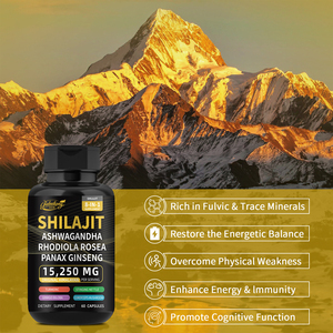 Nuevas Cápsulas de Shilajit Puro del Himalaya <span class=keywords><strong>con</strong></span> Ashwagandha y <span class=keywords><strong>Ginseng</strong></span>, Fórmula Lista para Usar, Suplemento Energético 8 en 1 <span class=keywords><strong>con</strong></span> <span class=keywords><strong>Vitaminas</strong></span> para el Cuidado de la Salud - Product Image 4