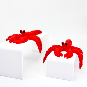 WANCAI OEM Jouet de crabe ermite imprimé en 3D en PLA biodégradable, ornement animal simulé respectueux de l'environnement, unisexe pour toute la famille - Product Image 2
