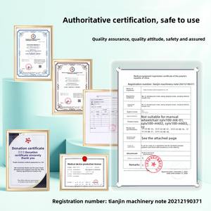 Scooter de mobilité pliable léger pour fauteuil roulant en acier portable âgé Fractures de jambe réglables Commode multifonctionnelle - Product Image 6