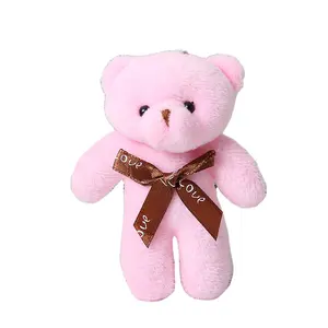 High quality Plush Toy Pendant Key Chain Teddy Bear Bow Tie Bear Doll Gift