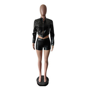 Celana pendek wanita, musim semi, musim gugur, wanita, Set pakaian, jaket Crop, Jeans pendek, cocok 2 potong, Y2K, dua potong, jaket - Product Image 4