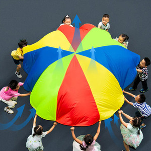 Jouet parachute arc-en-ciel pour enfants de 4 à 6 ans, équipement de jeu en plein air, accessoire de jeu en tissu - Product Image 1